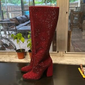 Jessica Simpson Women's Lovelly Embellished Over The Knee Boot